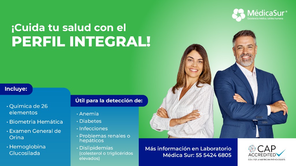 Perfil Integral de Laboratorio Médica Sur